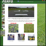 Screen shot of the PERFO website.