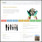Screen shot of the Clarity Environmental Ltd website.