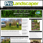 Screen shot of the Pro Landscaper website.