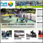 Screen shot of the Park Leisure Ltd website.