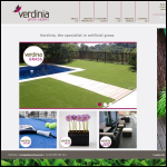 Screen shot of the Verdinia UK Ltd website.