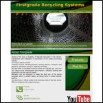Screen shot of the Firstgrade Recycling Systems website.