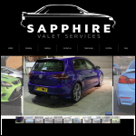 Screen shot of the Sapphire Valet Services website.