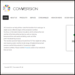 Screen shot of the Conversion-UK Ltd website.