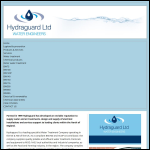 Screen shot of the Hydraguard Ltd website.