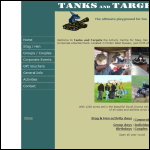 Screen shot of the Tanks & Targets website.