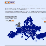 Screen shot of the Pix Europe Ltd website.