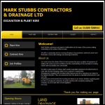 Screen shot of the Mark Stubbs Contractors Ltd website.