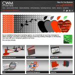 Screen shot of the Cwm Studios website.
