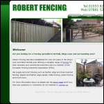 Screen shot of the Robert Fencing website.