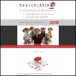 Screen shot of the Search Asia website.