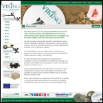 Screen shot of the Viking Metal Detectors Ltd website.