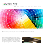Screen shot of the Colour Kote Ltd website.