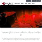 Screen shot of the Wyless Group website.