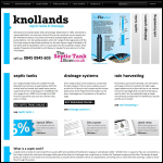 Screen shot of the Knollands website.