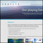 Screen shot of the Neptune Oceanographics Ltd website.