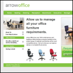 Screen shot of the Arrow Office Equipment Supplies website.