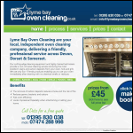 Screen shot of the Lyme Bay Oven Cleaning Ltd website.