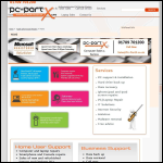 Screen shot of the Pc-partx website.