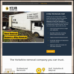 Screen shot of the Astar Removals website.
