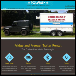 Screen shot of the Polymek Refrigerated Trailer Hire website.
