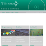 Screen shot of the Touchline Marking Systems Ltd website.