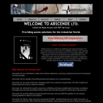 Screen shot of the Abscende Ltd website.