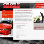 Screen shot of the Dean Crook Car Body Repairs website.