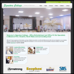Screen shot of the Signature Ceilings & Partitions website.