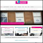 Screen shot of the Logo Printed Blinds website.