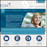 Screen shot of the Zeon Healthcare Ltd website.