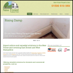 Screen shot of the New Forest Property Care Ltd website.