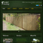 Screen shot of the 1st Aid 4 Fencing website.