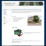 Screen shot of the Zonefollow Ltd website.