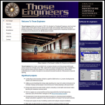 Screen shot of the Those Engineers Ltd website.