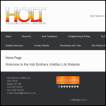 Screen shot of the Holt Bros (Halifax) Ltd website.