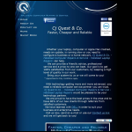 Screen shot of the Cj Quest & Co. website.