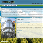 Screen shot of the Ecocycle Group Ltd website.