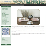 Screen shot of the Keswick Trays website.