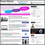 Screen shot of the Tycoon Telecom Ltd website.