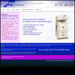 Screen shot of the Faringdon Copiers Plymouth website.