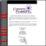 Screen shot of the Commfusion website.