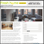 Screen shot of the Fresh Home Builders website.