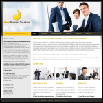 Screen shot of the Gold Business Solutions Ltd website.
