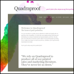 Screen shot of the Quadraproof Ltd website.