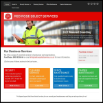 Screen shot of the Red Rose Security & Support Services Ltd website.