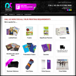 Screen shot of the Neartone Colour Printers Ltd website.