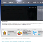 Screen shot of the Rhopoint Ltd website.