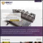 Screen shot of the Knight Precision Moulding website.