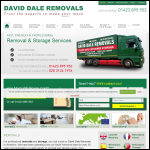 Screen shot of the David Dale Removals website.